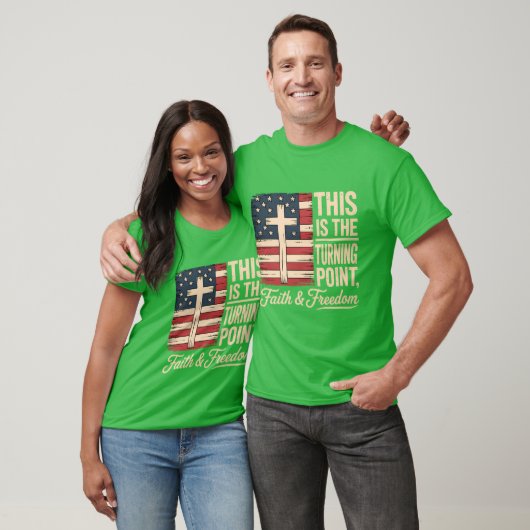 T-shirt This is The Turning Point Patriotic Faith USA (Unisexe)