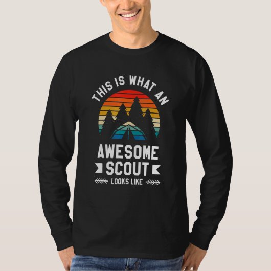 T-shirt This Is What An Awesome Scout Looks Like Camping C (Devant)