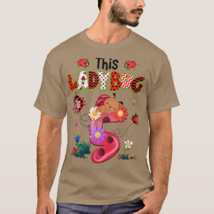T-shirt This Ladybug est 5 Years old 5th Birthday Girl Fam