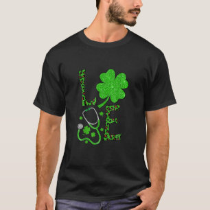 T-shirt This Love Leopard Shamrock Nurse Life St Patrick D