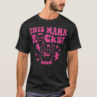 T-shirt This Mama Rocks Rock And Roll Mom gift