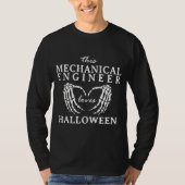 T-shirt This Mechanical Engineer Loves Halloween Machine (Devant)