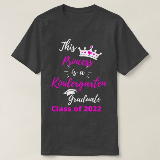 T-shirt This Princess is a Kindergarten (Design devant)