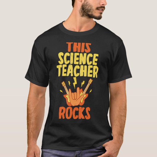 T-shirt This Science Teacher Rocks (Devant)