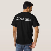 T-shirt "This Side / Other Side" amusant - Double (Dos entier)