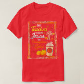 T-shirt This Teacher Run On Jesus & Pumkin Spice Fall (Design devant)