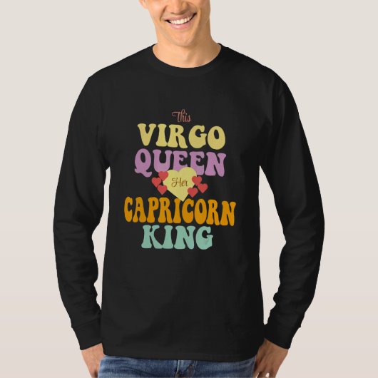 T-SHIRT THIS VIRGO QUEEN LOVES HER CAPRICORN KING (Devant)