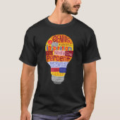 T-shirt Thomas Edison Génie Lightbulbe Son Éclairage (Devant)