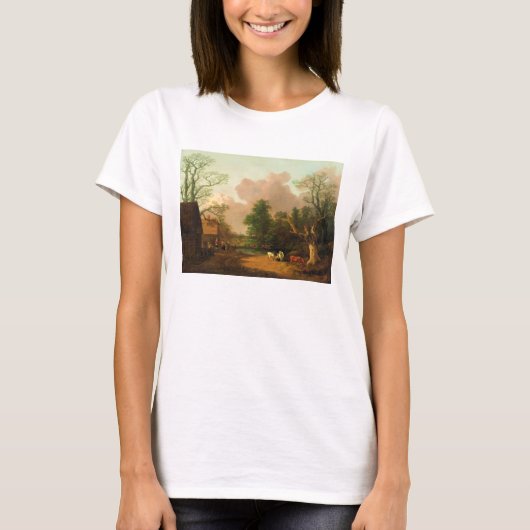 T-shirt Thomas Gainsborough | A Landscape with Figures, Fa (Devant)