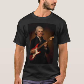 T-shirt Thomas Jefferson jouant de l'électricité