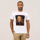 T-shirt Thomas Jefferson, nos amitiés… - customisé (Devant entier)