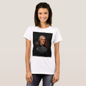 T-shirt Thomas Jefferson par Rembrandt - autel de citation (Devant entier)