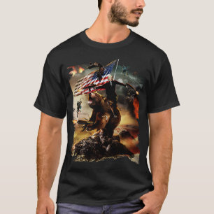 T-shirt Thomas Jefferson Riding Bear