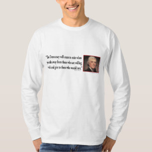 T-shirt Thomas Jefferson sur la démocratie