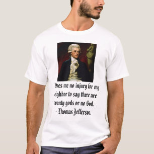 T-shirt Thomas Jefferson sur la liberté religieuse