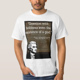 T-shirt Thomas Jefferson sur la religion dans le