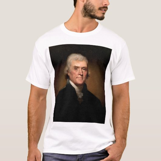 T-shirt Thomas Jefferson sur la tyrannie (Devant)
