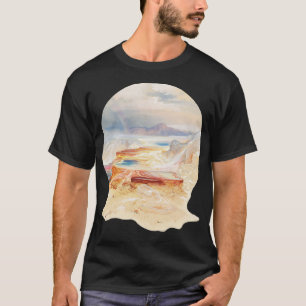 T-shirt Thomas Moran Peinture Minerva Terrasse Yellowstone