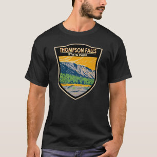 T-shirt Thompson Falls State Park Montana Vintage 
