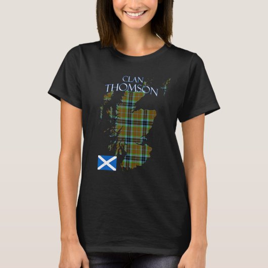 T-shirt Thompson Scottish Clan Tartan Scotland (Devant)