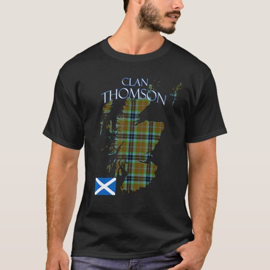 T-shirt Thompson Scottish Clan Tartan Scotland (Devant)