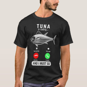 T-shirt Thon Appelle Et Je Dois Aller Drôle Écran Téléphon