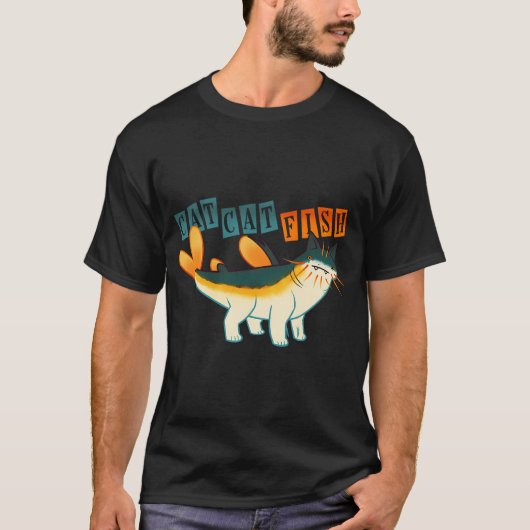 T-shirt Thon blanc CatCatFish (Devant)