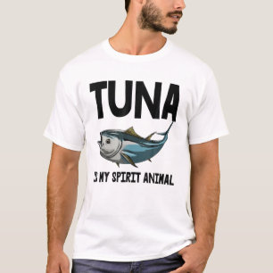 T-shirt Thon Est Mon Esprit Animal S Poisson Hors-Bord Poi