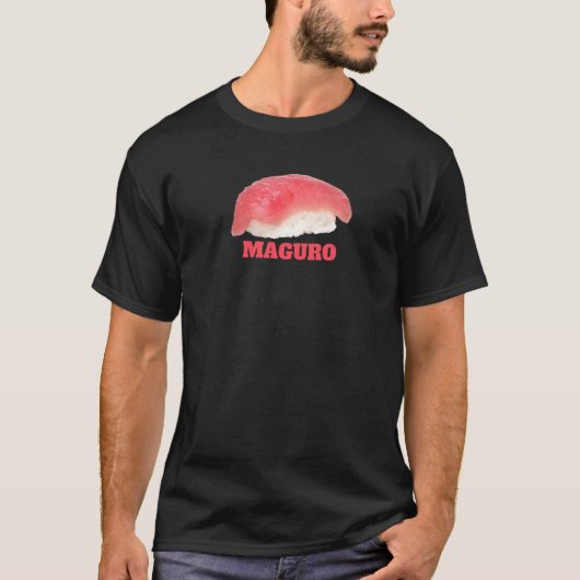 T-shirt Thon Sushi Alimentation Graphique Maguro Nigiri Po (Devant)
