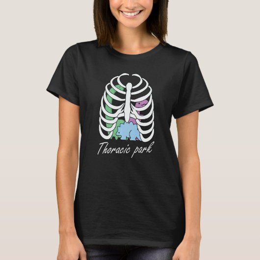 T-shirt Thoracic Park Nursing Student Dinosaur Nurse Squa (Devant)