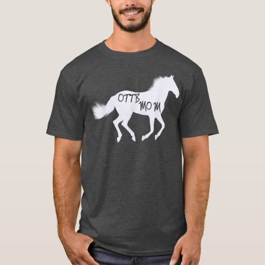 T-shirt Thoroughbred Cheval Tee OTTB Maman Equestrie Cadea (Devant)