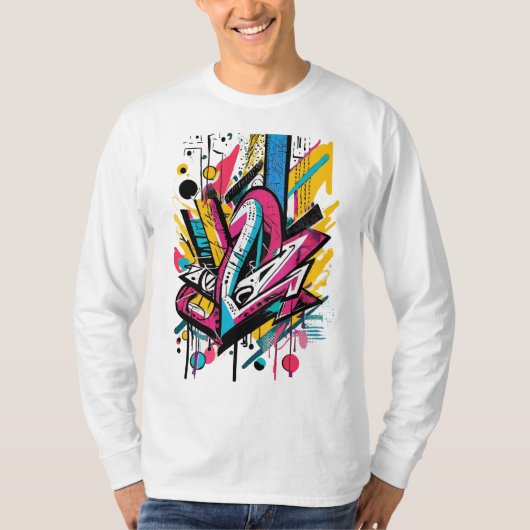 T-shirt Threads de Graffiti : Déclarations de style urbain (Devant)