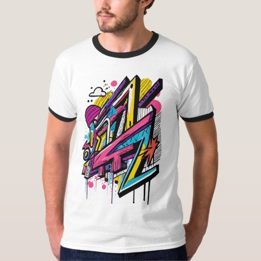 T-shirt Threads de Graffiti : Déclarations de style urbain (Devant)