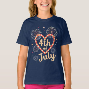 T-shirt Threads de liberté : Gras American Pride Prints