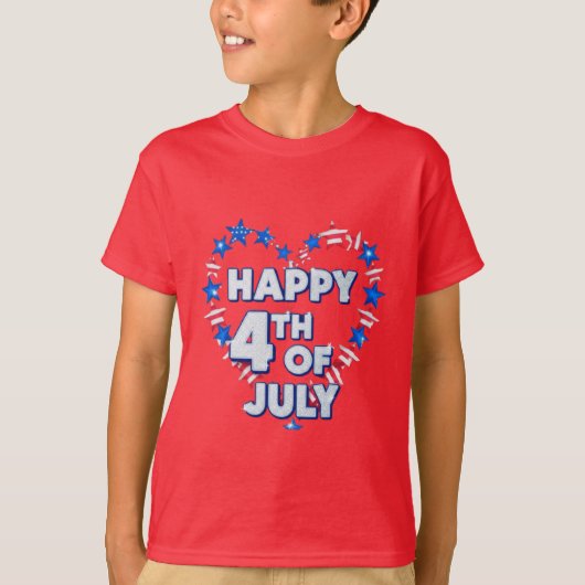 T-shirt Threads de liberté : Gras American Pride Prints (Devant)