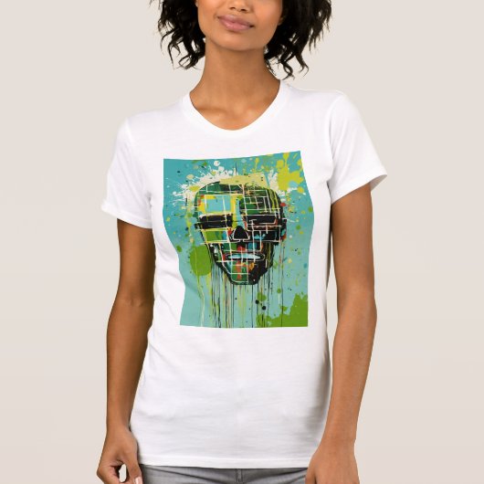 T-shirt "Threads rayonnants : Tee conçue pour elle" (Devant)