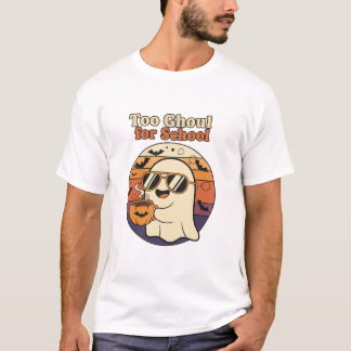 T-shirt Three Chibi Witches Brewing Potion with Cat, 