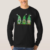 T-shirt Three Gnomes Lucky Shamrock St Patrick's Day Gnome (Devant)