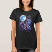 T-shirt Three Opossums Howling At The Moon  Possums (Devant)