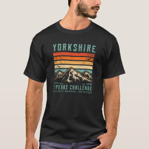 T-shirt Three Peaks Challenge Yorkshire Dales 3 Peak Retro