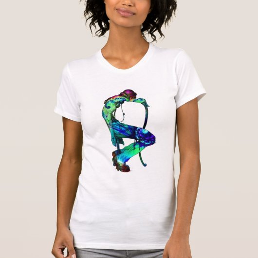 T-shirt #three psychédélique de garde d'enfants (Devant)