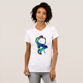 T-shirt #three psychédélique de garde d'enfants (Devant entier)