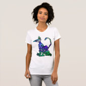 T-shirt #three psychédélique de Kitty (Devant entier)