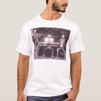 T-shirt Three Skeletons Playing Music – Antique Macabre Il
