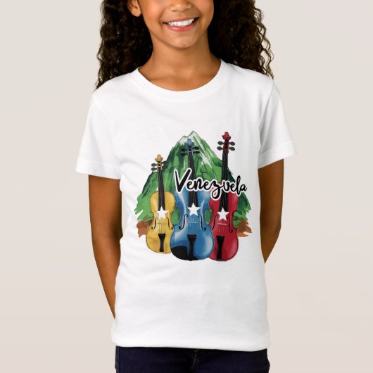 T-Shirt three Venezuelan violins (Devant)