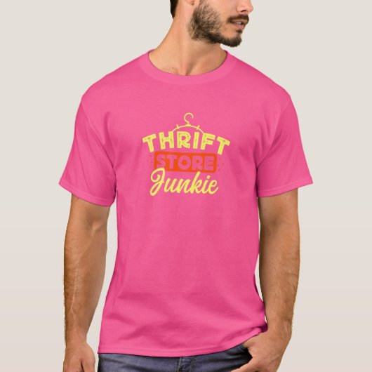 T-shirt Thrift Store Junkie Thrifting Picker Yard Vente Th (Devant)