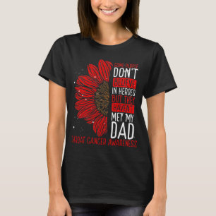 T-shirt Throat Cancer Awareness Ribbon Dad Warrior