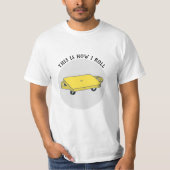T-shirt Throwback "C'est comme ça que je roule" P.E. Carte (Devant)