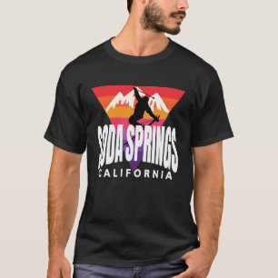 T-shirt Throwback Soda Springs Skier Soda Springs CA Vinta