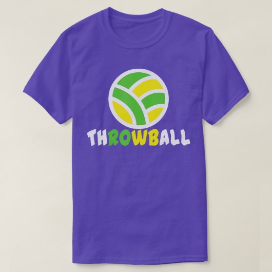 T-shirt Throwball Tee formidable Degsin pour un suppo Thro (Design devant)